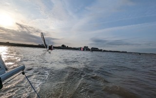 The view from the stern